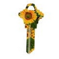 Triangle Sunflower Key Blank